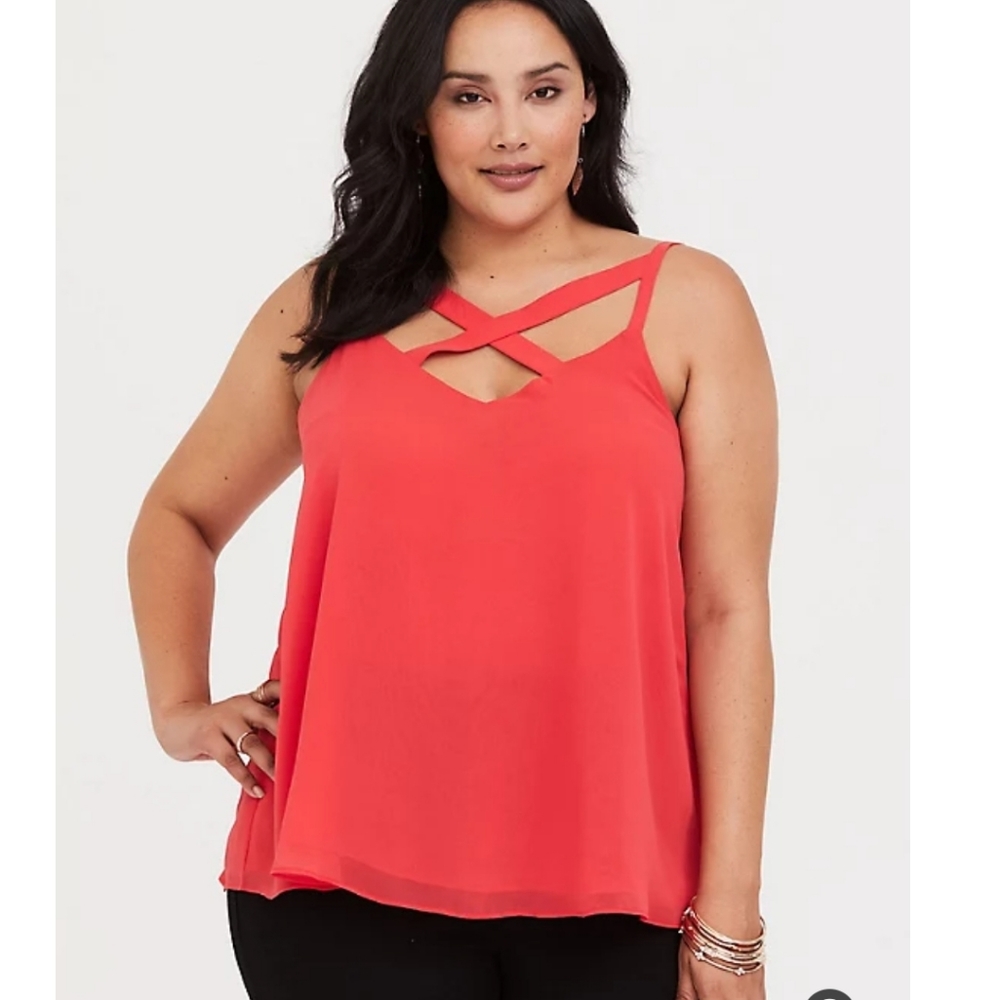 Sophie-Orange Strappy Top